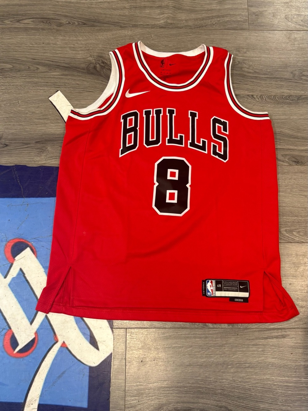 Nike Red Chicago Bulls #8 Basketball Jersey